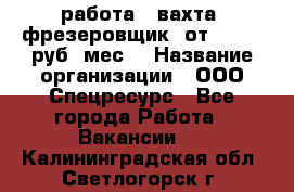 работа . вахта. фрезеровщик. от 50 000 руб./мес. › Название организации ­ ООО Спецресурс - Все города Работа » Вакансии   . Калининградская обл.,Светлогорск г.